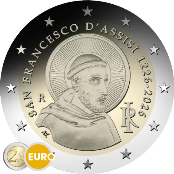 2 Euro Italien 2026 - Franz von Assisi UNZ