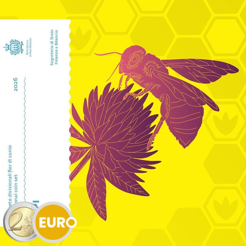 KMS Stgl. San Marino 2026 + 5 Euro Bienen