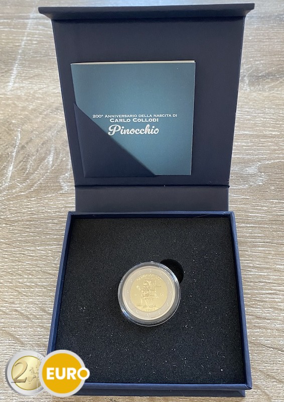 2 Euro Italien 2026 - Carlo Collodi Pinocchio Reverse Proof PP