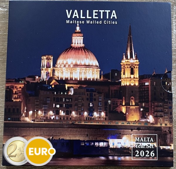 KMS Stgl. Malta 2026 + 2 Euro Ummauerte Städte Valletta