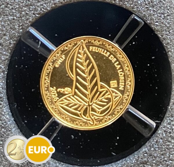 100 Euro Frankreich 2026 - Der Herr der Ringe Stgl. Gold Das Blatt von Lorien
