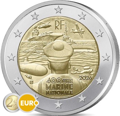 2 Euro Frankreich 2026 - Französischen Marine UNZ