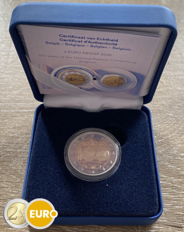 2 Euro Belgien 2026 - NMBS / SNCB PP