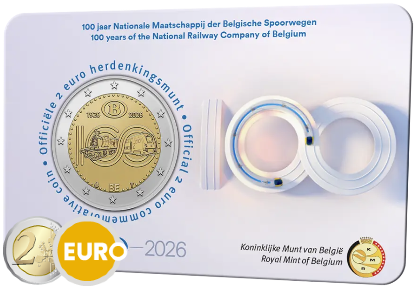 2 Euro Belgien 2026 - NMBS / SNCB Stgl. Coincard NL