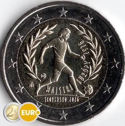 2 Euro Slowakei 2026 - Sieg Fußball-Europameisterschaft 1976 UNZ
