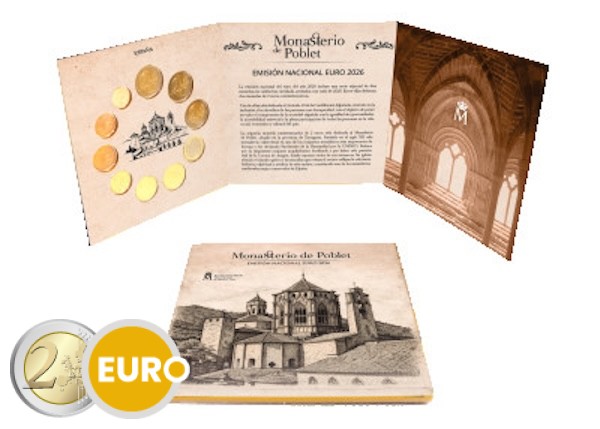 KMS Spanien 2026 Stgl. + 2 x 2 Euro - Poblet