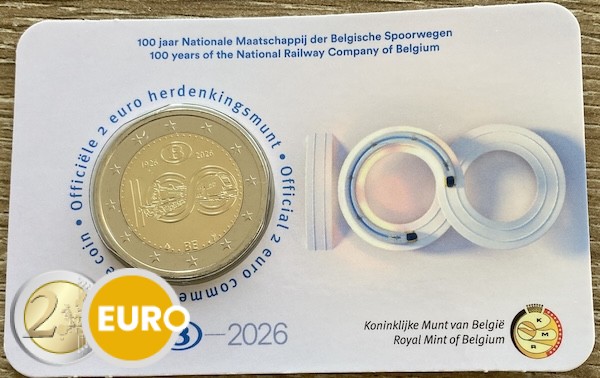 2 Euro Belgien 2026 - NMBS / SNCB Stgl. Coincard NL - Fehler