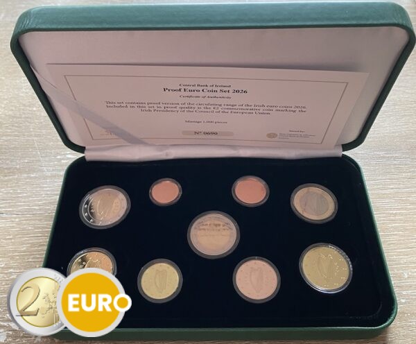 Euro set BE Proof Ireland 2026 EU Presidency