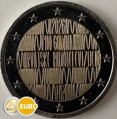 2 Euro Kroatien 2026 - Kroatisches Radio UNZ