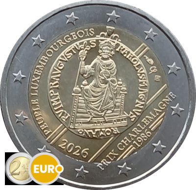 2 Euro Luxemburg 2026 - Karlspreis UNZ