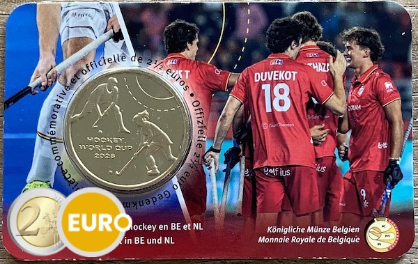 2,50 Euro Belgien 2026 - Hockey-Weltmeisterschaft Stgl. Coincard FR