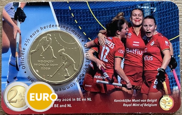 2,50 Euro Belgien 2026 - Hockey-Weltmeisterschaft Stgl. Coincard NL