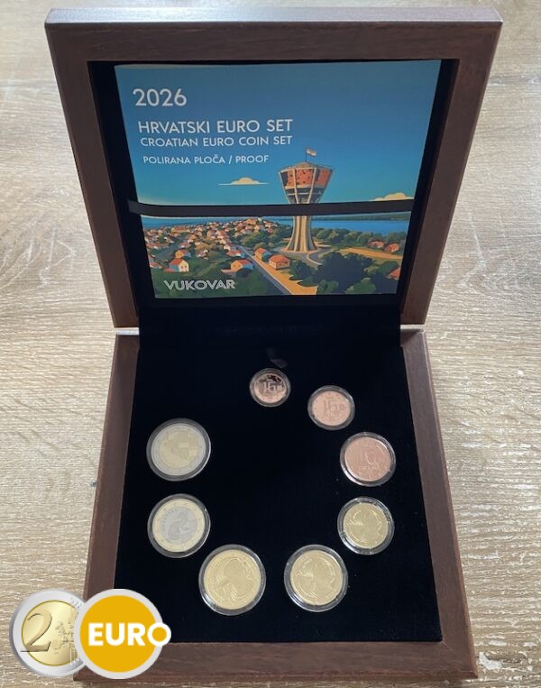 Euro set BE Proof Croatia 2026 Vukovar