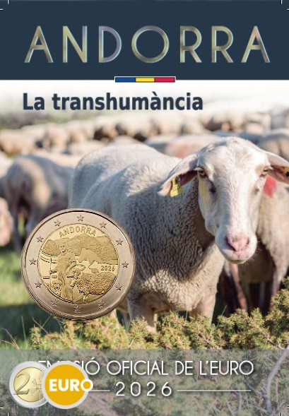 2 Euro Andorra 2026 - Transhumanz Stgl. Coincard